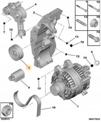 Citroen OE V864376280 1103.R3 1103R3 Маслоохолодник c4 p308 3008 1.4-1.6 16v v864376280