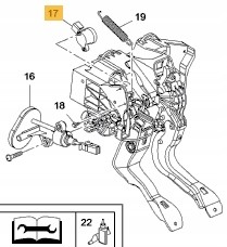 Opel OE 13597416 Oe собаки датчик положення педалі зчеплення opel astra k corsa d e 13597416