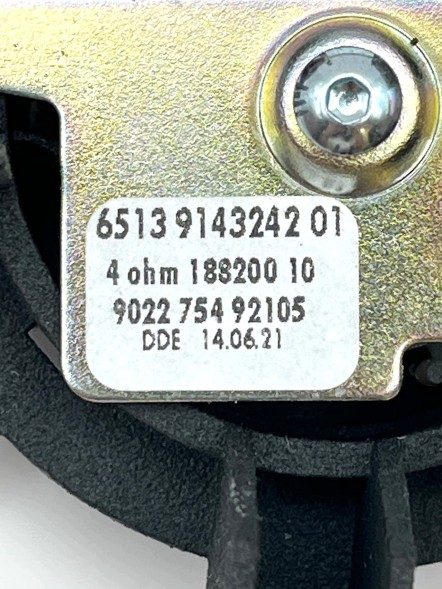 BMW OE 6904300 BMW MINI Cabrio R52 R50 R53 Передній високочастотний динамік 9143242 Оригінал