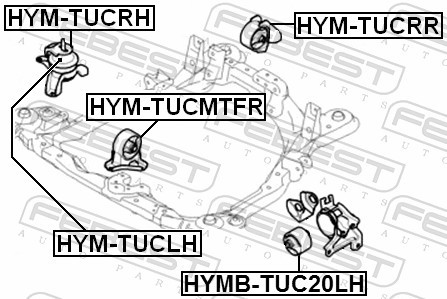 HYM TUCMTFR FEBEST Подушка двигуна