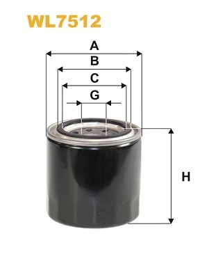 WL7512 WIX FILTERS Фільтр оливи