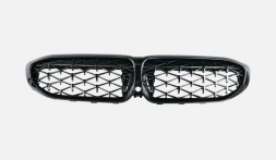 BM G20-01003 grill nerki diamond black czarne bmw g20 g21 НИРКИ ГРИЛЬ РЕШІТКА BMW G20 G21 2018-2022 pre lci diamond чорний глянець