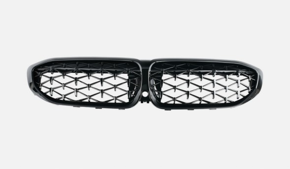 BM G20-01003 grill nerki diamond black czarne bmw g20 g21 НИРКИ ГРИЛЬ РЕШІТКА BMW G20 G21 2018-2022 pre lci diamond чорний глянець
