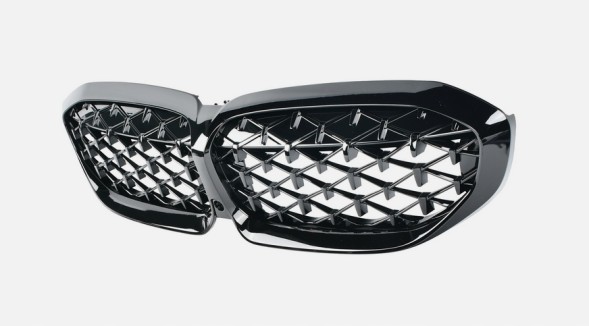 BM G20-01003 grill nerki diamond black czarne bmw g20 g21 НИРКИ ГРИЛЬ РЕШІТКА BMW G20 G21 2018-2022 pre lci diamond чорний глянець