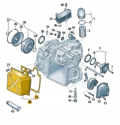 Volkswagen OE 02E325201 МАСЛЯНИЙ ПОДКЛОН ДЛЯ КОРОБКИ КПП DSG DQ250 6b