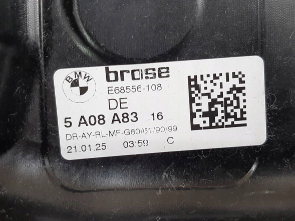 BMW OE 5A08A83 5A28AC3 Підйомник скла задній лівий bmw 5 g60 m5 g90