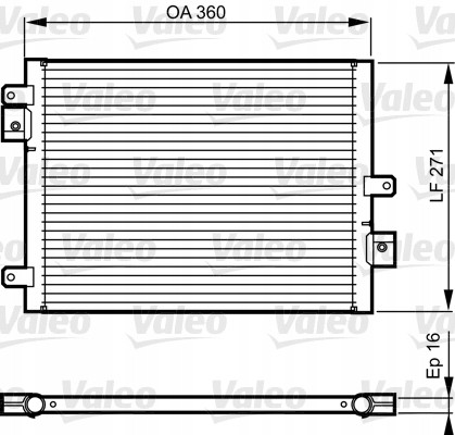 Valeo 814167 Радіатор кондиціонера valeo 814167