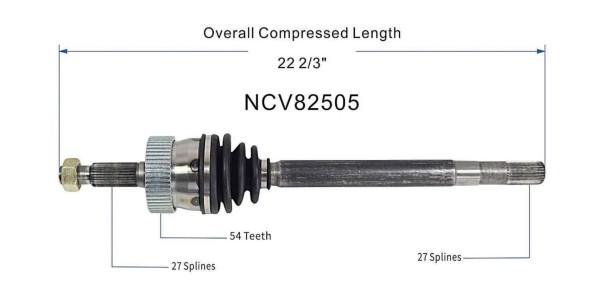 Китай NCV82505 GSP ПРИВОДНИЙ ВАЛ JEEP GRAND CHEROKEE 1993-1998 GSP