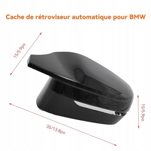 AD BRAKE B0FGCZKZJ4 НАКЛАДКА НА ДЗЕРКАЛО ЗАДНЬОГО ВИДУ BMW G20 G21 G30 G11 ЧОРНА ABS 1 ПАРА для дому