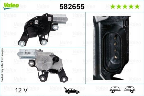 Valeo 582655 Двигун склоочисника valeo 582655 для audi a4 b9 avant (8w5, 8wd) q7 (4mb)