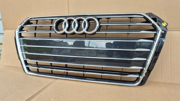 Audi OE GRILL ATRAPA CHŁODNICY AUDI A4 B9 8W0 PRZEDLIFT 2015-2019 CHROM POŁYSK NOWA Решітка радіатора GRILL Audi A4 B9 8W0 8W 15-19 ХРОМ OE 8W0853651BR AB НОВА