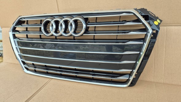 Audi OE GRILL ATRAPA CHŁODNICY AUDI A4 B9 8W0 PRZEDLIFT 2015-2019 CHROM POŁYSK NOWA Решітка радіатора GRILL Audi A4 B9 8W0 8W 15-19 ХРОМ OE 8W0853651BR AB НОВА