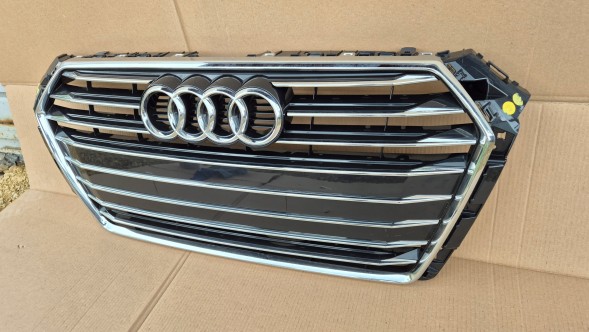Audi OE GRILL ATRAPA CHŁODNICY AUDI A4 B9 8W0 PRZEDLIFT 2015-2019 CHROM POŁYSK NOWA Решітка радіатора GRILL Audi A4 B9 8W0 8W 15-19 ХРОМ OE 8W0853651BR AB НОВА