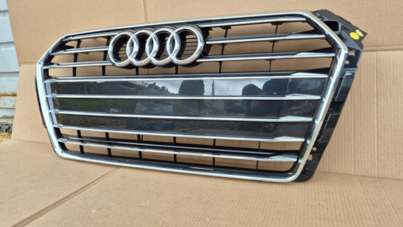 Audi OE GRILL ATRAPA CHŁODNICY AUDI A4 B9 8W0 PRZEDLIFT 2015-2019 CHROM POŁYSK NOWA Решітка радіатора GRILL Audi A4 B9 8W0 8W 15-19 ХРОМ OE 8W0853651BR AB НОВА