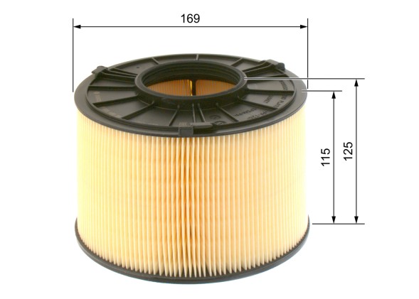 F026400393 BOSCH Фільтр повітряний