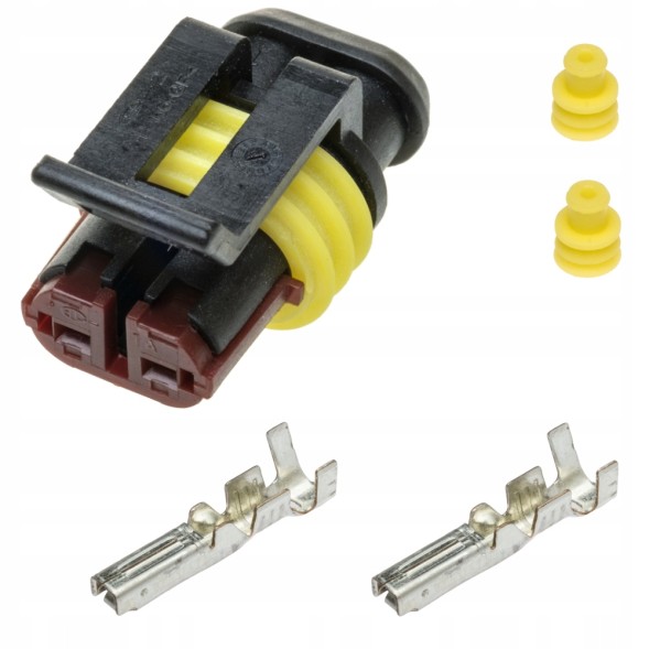 e-connectors 282080-1/3050126/ZEST/100 Вилки Superseal 1.5 (2-PIN) Набір 100 шт