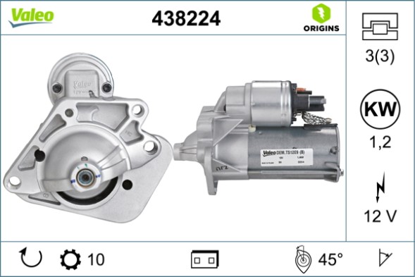 438224 VALEO Стартер