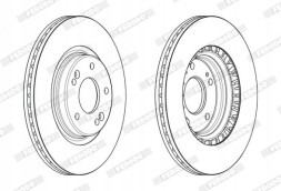 Ferodo DDF2680C Ferodo ddf2680c кпл. Гальмівних дисків (2 шт) передні л/п