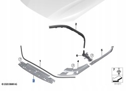 BMW OE 51767486827 Ремінь безпеки BMW передня кришка двигуна G22 G22 G26