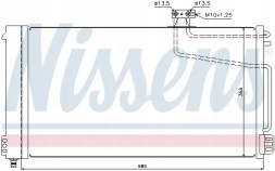 Nissens 940145 Конденсатор радіатора кондиціонування повітря з осушувачем
