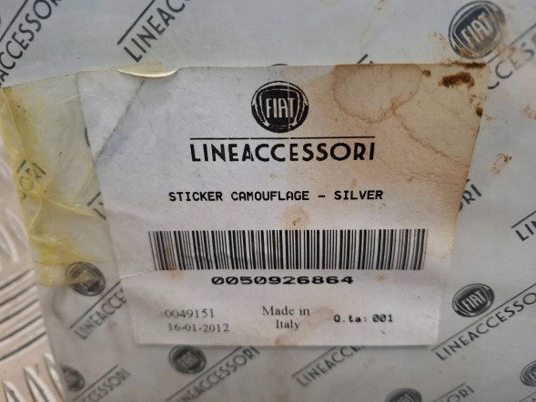 Fiat OE НАБІР ДЕКОРАТИВНИХ НАЛІПОК 50926864 FIAT PANDA 11- OE
