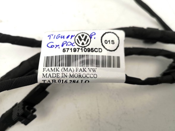 Volkswagen OE 571971095CD, DWP451498OE Джгут проводів переднього бампера VW Tiguan 571971095CD