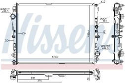 Nissens 627023 Охолоджувач води 627023 nissens mercedes cls (c257)
