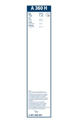 3397008997 BOSCH Задня щітка склоочисника Bosch AeroTwin 380мм