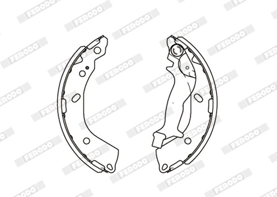 FSB4083 FERODO Тормозные колодки барабанные