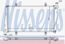 Nissens 65551A Nissens 65551a радіатор двигуна volvo s40 s40 / v