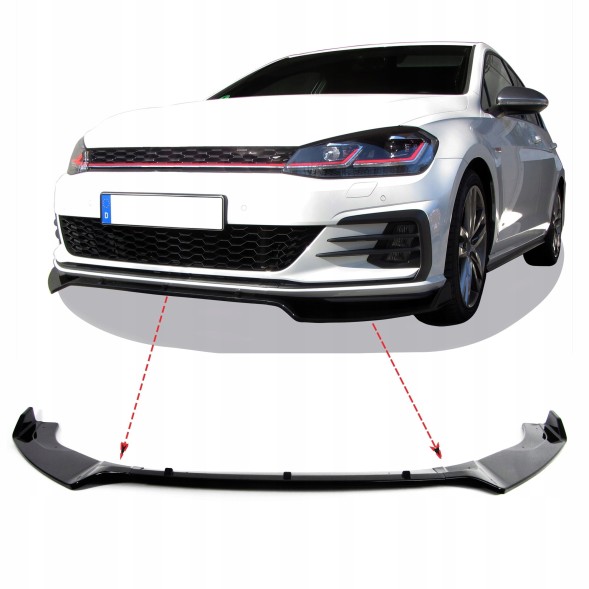 JOM 5G0805900 Спойлер на передній бампер VW Golf 7 GTi 12-18