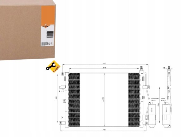 NRF 86228071 NRF Nrf35876 конденсатор кондиціонера volvo xc90 02- + помічник водія #33