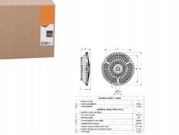 NRF 86229688 NRF Nrf віскозна муфта db om602 210-410d 4 гвинти