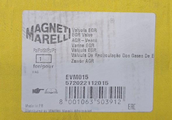 Magneti Marelli 572022112015 Клапан EGR