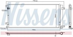 Nissens 941224 Очисник радіатора кондиціонера 941224 nissens