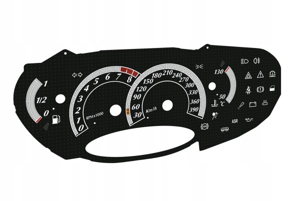 Moman 0089688084052 Табличка спідометра Pagani ZONDA для заміни MPH на км/год