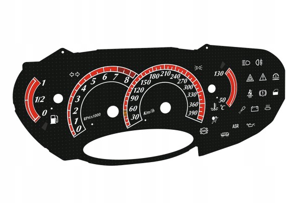 Moman 0089688084052 Табличка спідометра Pagani ZONDA для заміни MPH на км/год