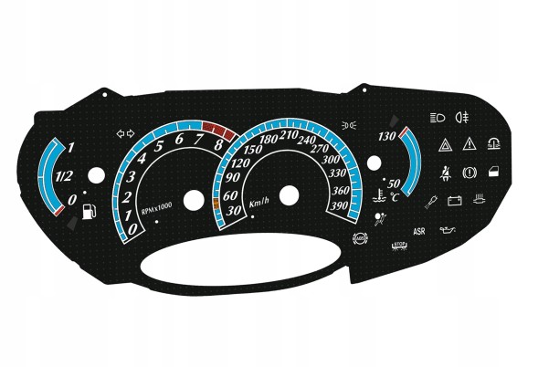 Moman 0089688084052 Табличка спідометра Pagani ZONDA для заміни MPH на км/год