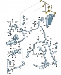 Audi OE 4G0121081DM Шнур вентиляції бака вирівн. Задньої частини audi a6.Продукт новий,оригінальний