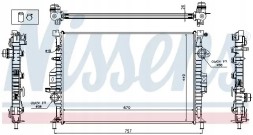 Nissens 65615A Охолоджувач води 65615а nissens ford c-max focus