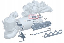 Mercedes-Benz OE A0009957703 MERCEDES OM654 Хомут випускного колектора OE