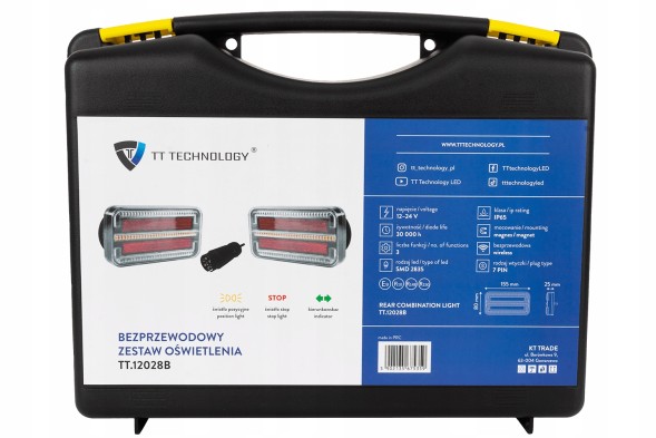 TT Technology TT.12028B Задня фара TT Technology LED 3-функціональна бездротова