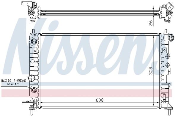 630771 NISSENS Радіатор системи охолодження