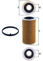 OX379D MAHLE ORIGINAL Фільтр мастил