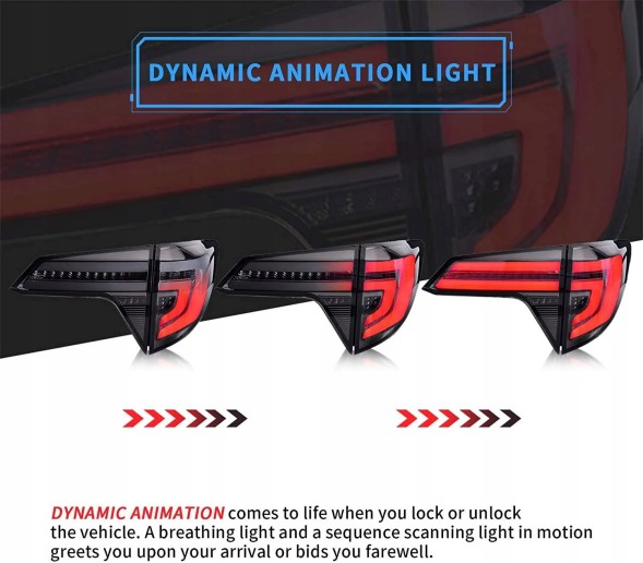 VLAND 38L391-2 mhm Задні ліхтарі комплект Full LED Bar Neon Tuning Honda Hr-v HRV II 2015-2021