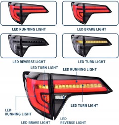 VLAND 38L391-2 mhm Задні ліхтарі комплект Full LED Bar Neon Tuning Honda Hr-v HRV II 2015-2021