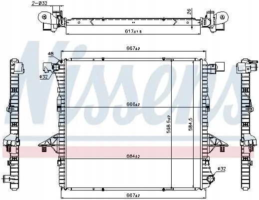 Nissens 65298 Радіатор охолодження 65298 nissens vw amarok
