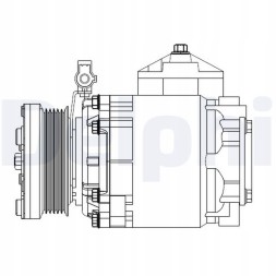 Delphi CS20525 Компресор кліматичний ford connect 02- - delphi cs20525