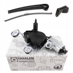 QP 1Z.5955711A + 8E.9955985 + RAM OCTA HB МОТОРЧИК ЗАДНЬОГО СКЛООЧИСНИКА + ВАЖІЛЬ + ЩІТКА SKODA OCTAVIA 2 II 1Z3 HB
