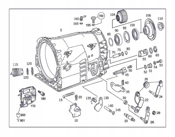 MazanTeam MODUŁ MERCEDES A0002701852 STEROWINK SKRZYNI BIEGÓW KM Модуль керування MazanTeam для автоматичної коробки передач A0002701852